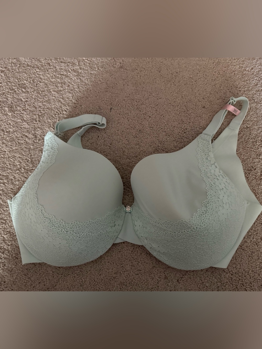 Mint Green Lace Bra 38D
